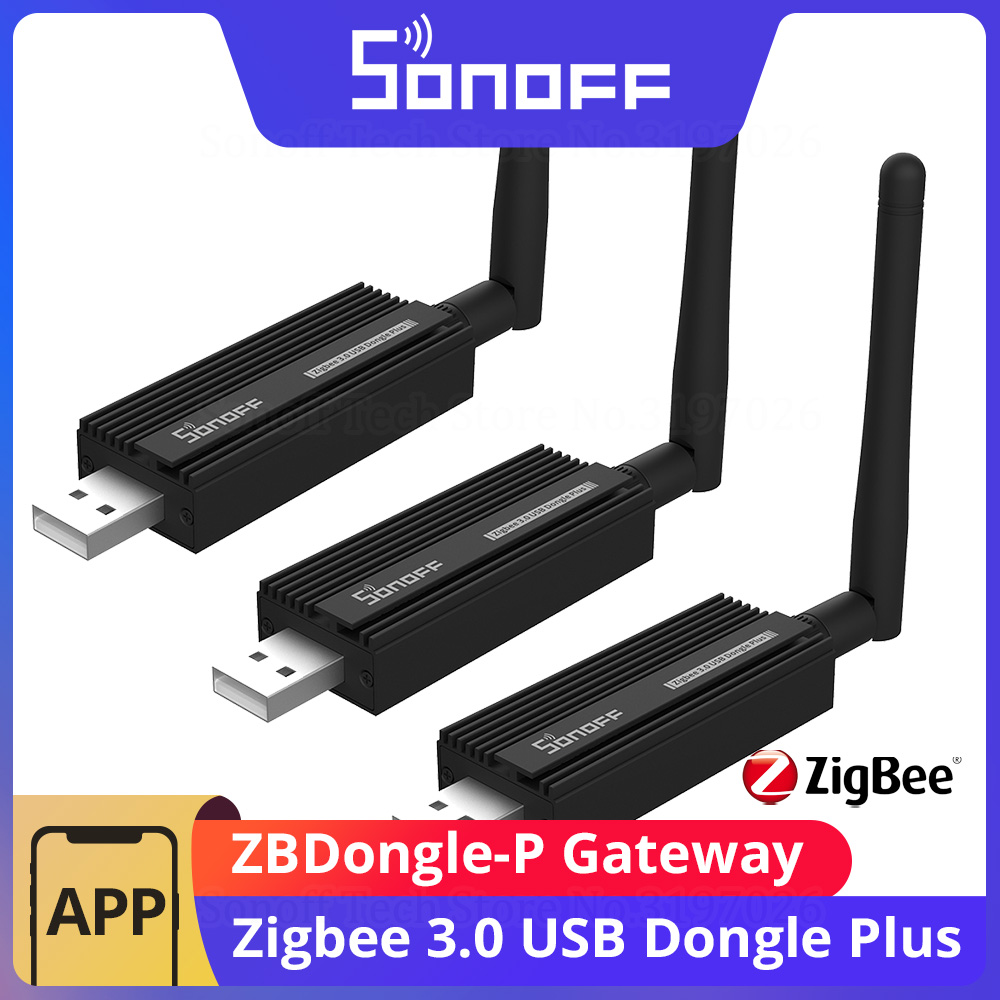 Zigbee Coordinator Stick - Gateway Zigbee 3.0 SONOFF ZBDongle-P, Dongle