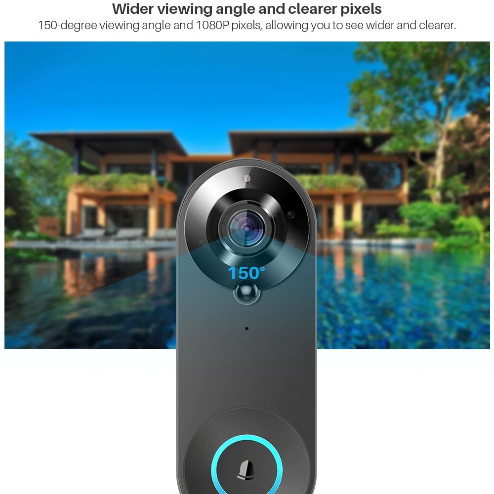 Tuya 1080P Wireless WIFI Campa - Smart Doorbell Wired recensione e prezzo