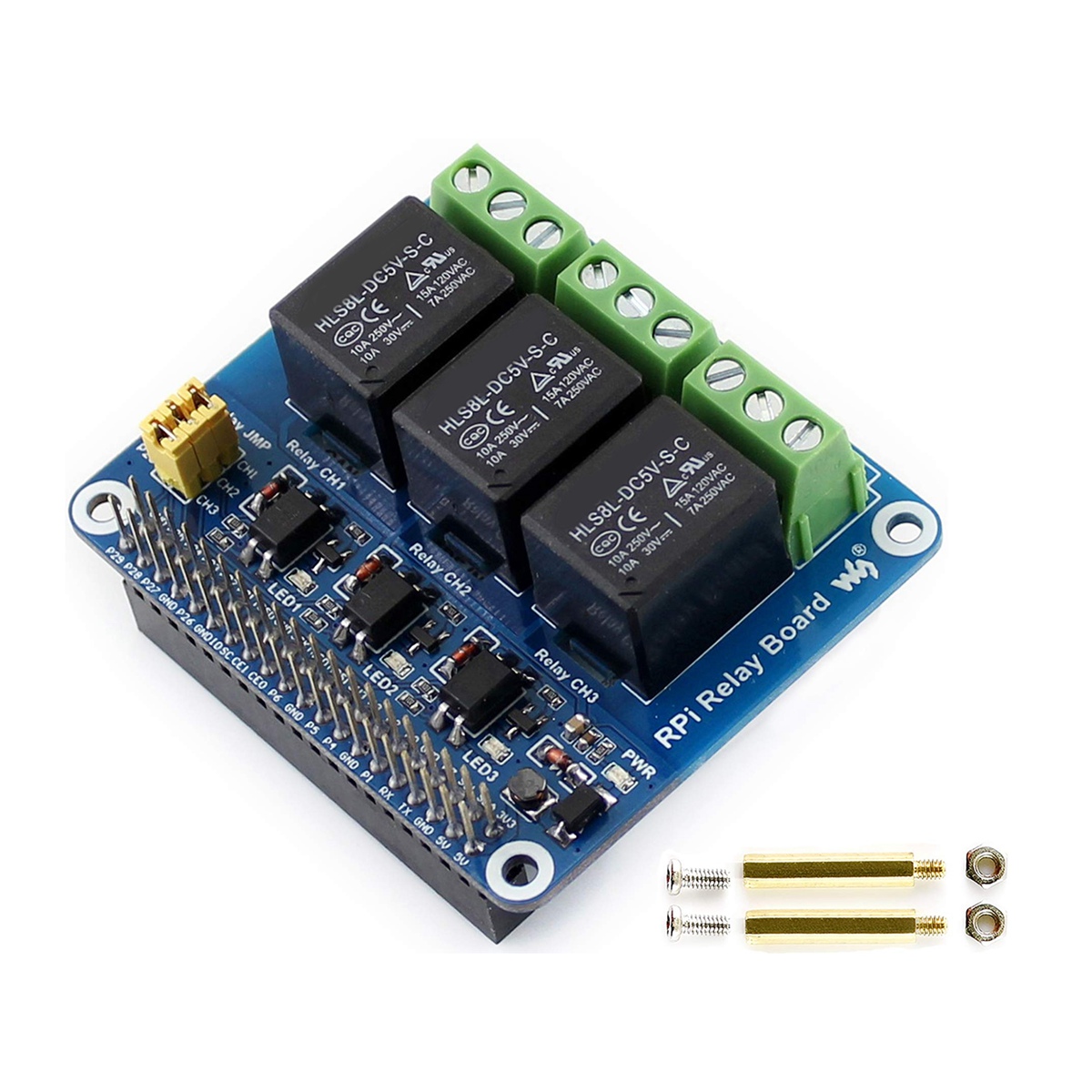 Waveshare Modulo Relè a 3 Cana - Pi Zero W Board recensione e prezzo