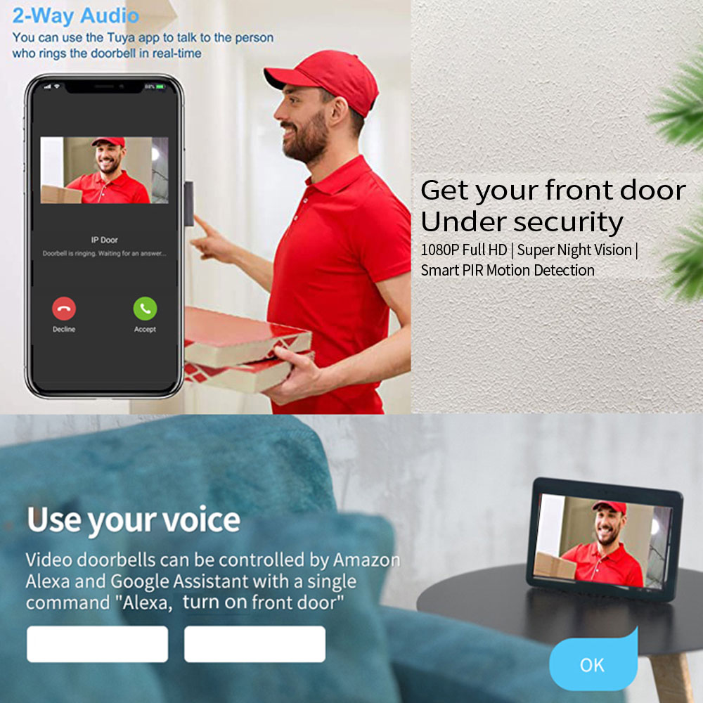 Videocitofono WiFi da 7 pollic - Smart Doorbell Wired recensione e prezzo