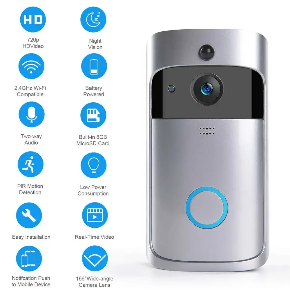 Campanello Wireless WIFI HD 72 - Smart Doorbell Wired recensione e prezzo